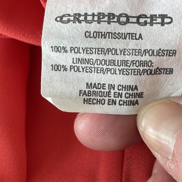 Emanuel Ungaro Liberte Orange Sleeveless Sheath Dress Size 8P Colorful Chic - Picture 9 of 9